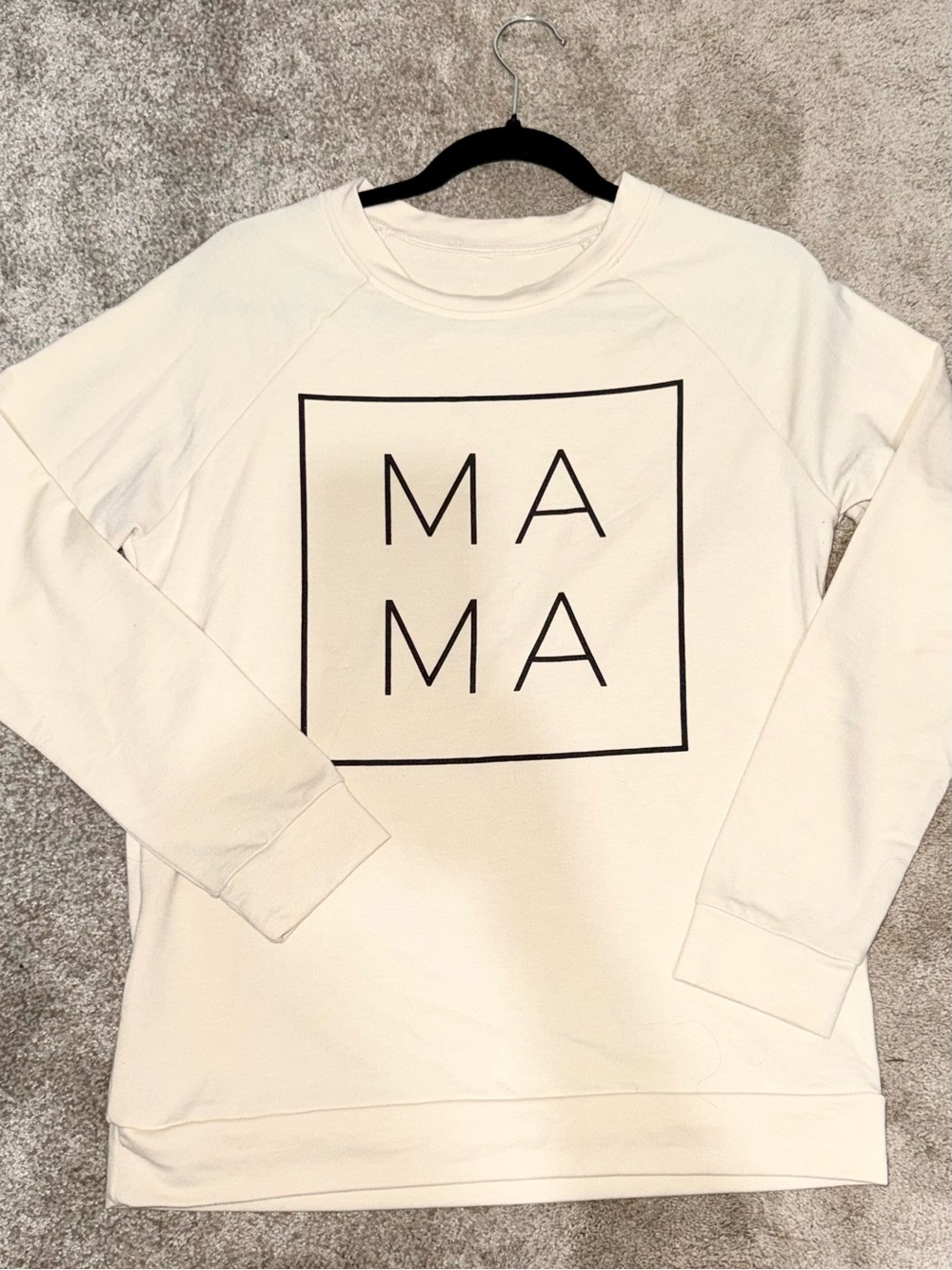 Cream MAMA Graphic Sweatshirt
